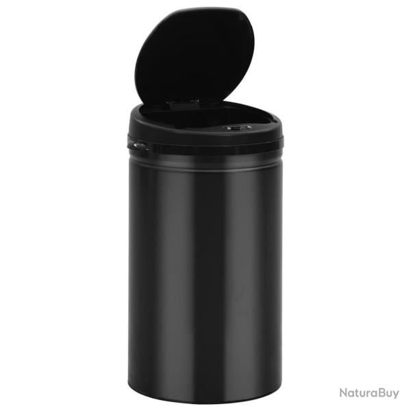Poubelle � capteur automatique 40 litres acier au carbone noir 02_0006033