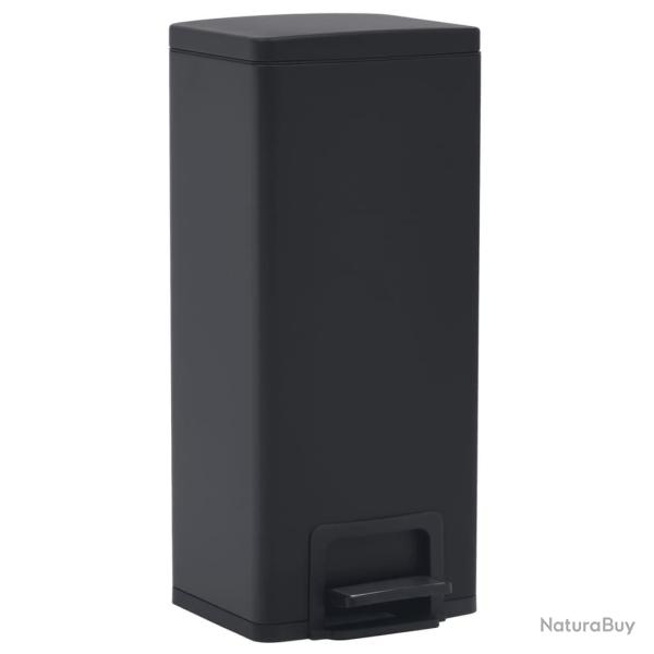Poubelle � p�dale anti-empreinte 30 litres acier inoxydable noir 02_0006099