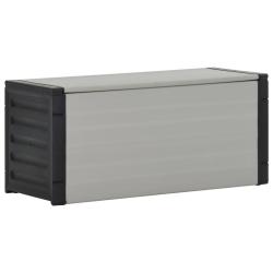 Armoire &agrave; d&eacute;chets de jardin 85 x 34 x 40 cm gris 02_0006065