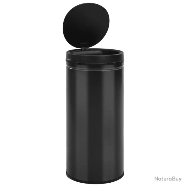 Poubelle � capteur automatique 80 litres acier au carbone noir 02_0006034