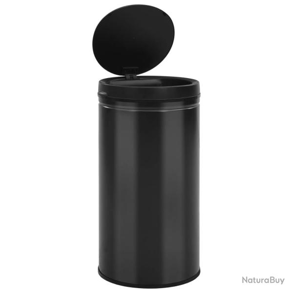 Poubelle � capteur automatique 60 litres acier au carbone noir 02_0006038