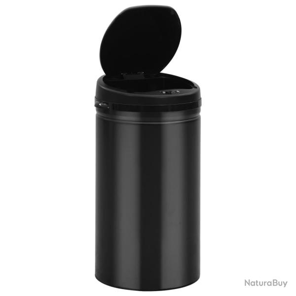Poubelle � capteur automatique 50 litres acier au carbone noir 02_0006087