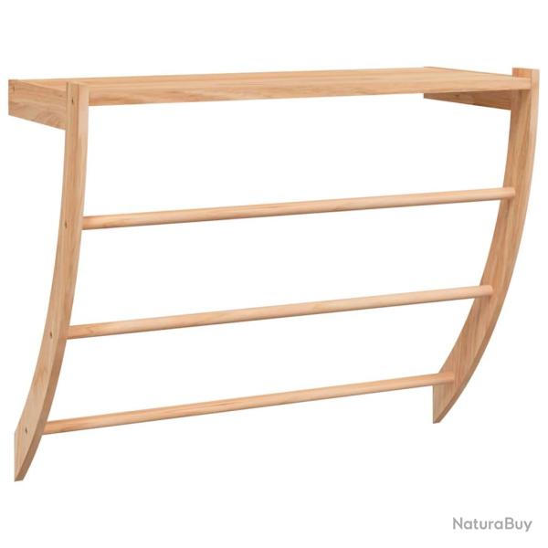 Porte-serviette 60x25,5x49 cm bois massif de noyer 02_0005537