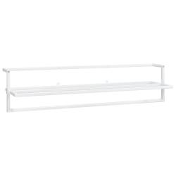 Porte-serviettes 95 x 25 x 22 cm fer blanc 02_0005482