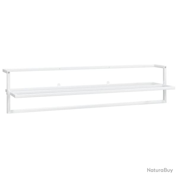 Porte-serviettes 95 x 25 x 22 cm fer blanc 02_0005482