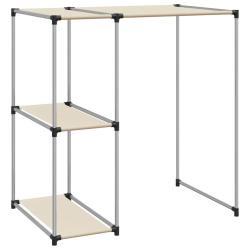 &Eacute;tag&egrave;re de rangement sur la machine &agrave; laver 87 x 55 x 90,5 cm cr&egrave;me02_0005497