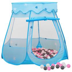 Tente de jeu pour enfants avec 250 balles bleu 102x102x82 cm 02_0005144