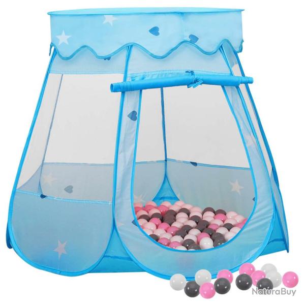 Tente de jeu pour enfants avec 250 balles bleu 102x102x82 cm 02_0005144