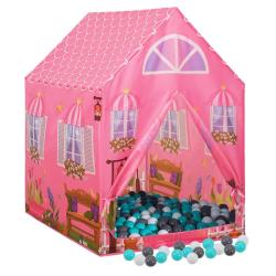 Tente de jeu pour enfants avec 250 balles 69 x 94 x 104 cm rose 02_0005150