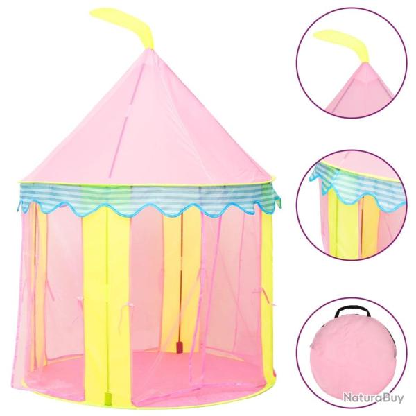 Tente de jeu pour enfants 100 x 100 x 127 cm rose 02_0005131