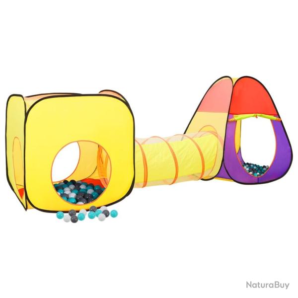 Tente de jeu pour enfants 250 balles 255 x 80 x 100 cm multicolore 02_0005145