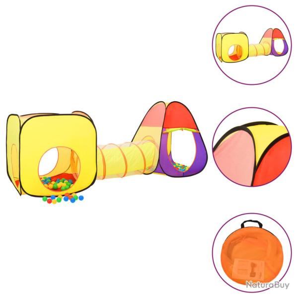 Tente de jeu pour enfants 250 balles 255 x 80 x 100 cm multicolore 02_0005120