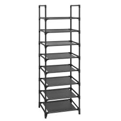 &Eacute;tag&egrave;re &agrave; chaussures &agrave; 8 niveaux meuble de rangement cadre en m&eacute;tal &eacute;tag&egrave;re en tissu non-tiss&eacute; 16-2