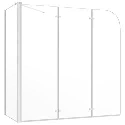 Enclos de bain 120 x 69 x 130 cm verre tremp&eacute; transparent 02_0003743