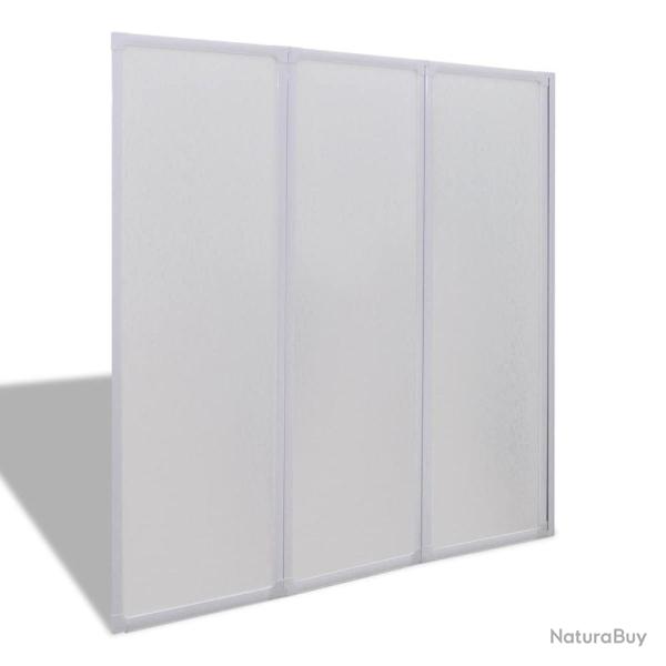 Pare baignoire � 3 volets r�tractables 117 x 120 cm salle de bain 02_0003746