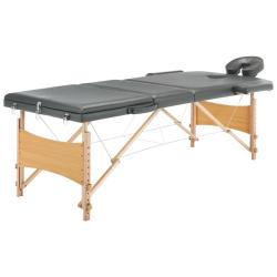 Table de massage avec 3 zones cadre en bois 186 x 68 cm anthracite02_0001801