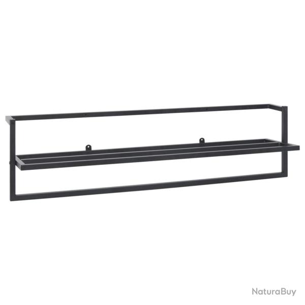 Porte-serviette 95 x 25 x 22 cm acier noir 02_0001651