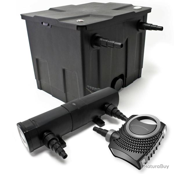 Kit de filtration bassin 12000 litres 80 watts pompe �co st�rilisateur uvc 18w 412 16_0000847