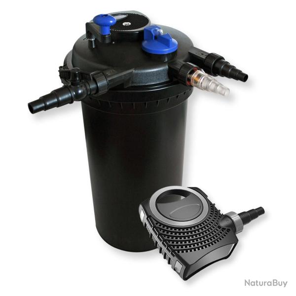 Kit de filtration bassin � pression 30000 litres st�rilisateur UVC 18 watts pompe 487 16_0000889