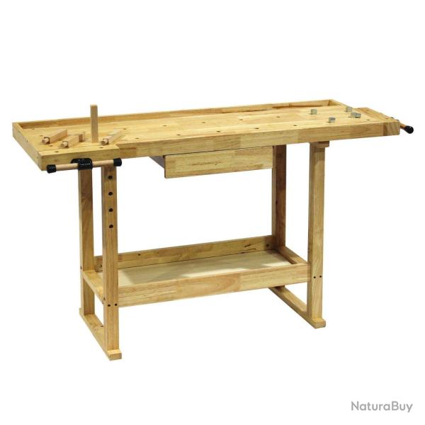 Etabli de travail banc de rabotage am�nagement atelier outils 145 x 86 cm bois 16_0000513