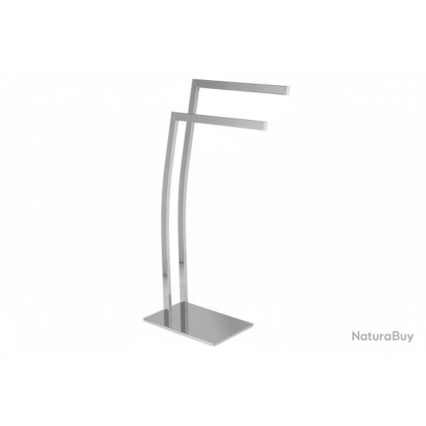 Porte-serviettes support salle de bain en acier inox couleur argent� 13_0002257_2