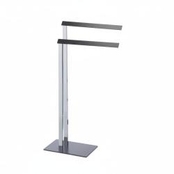 Porte-serviettes sur pied 82 cm chrome et anthracite 13_0002267
