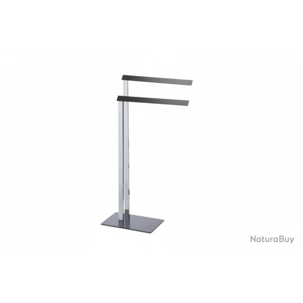 Porte-serviettes sur pied 82 cm chrome et anthracite 13_0002267