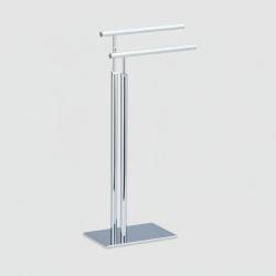 Porte-serviettes sur pied 2 bras support 78 cm m&eacute;tal 13_0002270