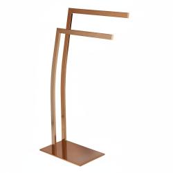 Porte-serviettes support salle de bain en acier inox couleur cuivr&eacute; 13_0002257