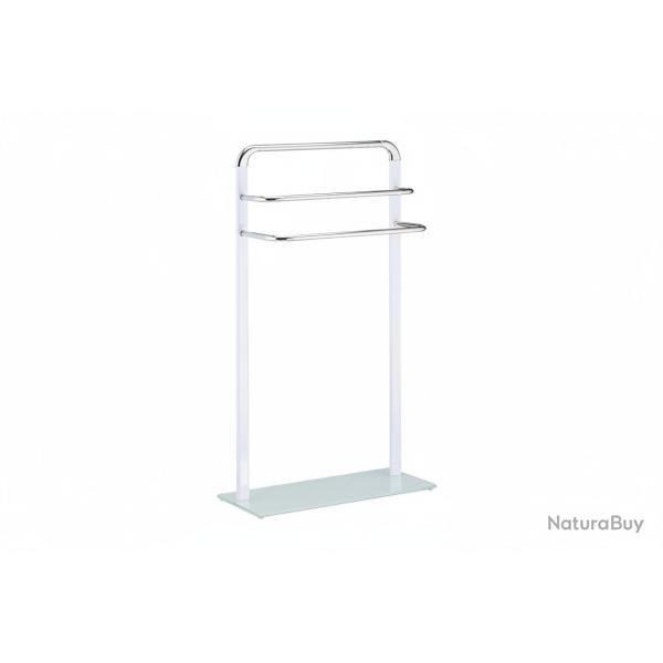 Porte-serviettes 3 barres sur pieds 80 cm m�tal et verre 13_0002240