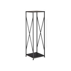 &Eacute;tag&egrave;re de chemin&eacute;e acier 111 cm noir 13_0001082
