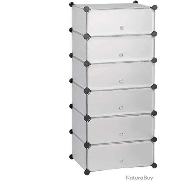 Armoire �tag�re meubles � chaussures rangement plastique chaussures modulable 12 paires transparent