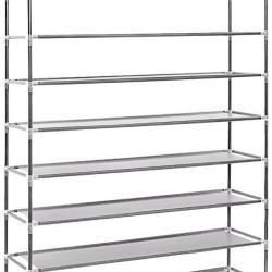 &Eacute;tag&egrave;re &agrave; chaussures pour 50 paires meuble range-souliers 10 &eacute;tages compartiments rangement couloir