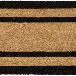Paillasson tapis de sol porte d'entr&eacute;e essuie-pieds long fibres de coco tapis 13_0001876