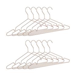 Lot de 10 cintres couleur rose dor&eacute; 13_0000749
