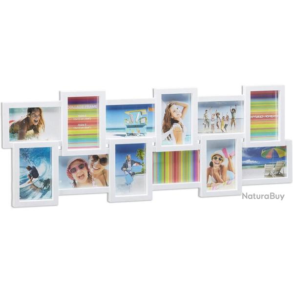 Cadre photo pour 12 photos blanc 13_0000594