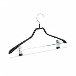 Lot de 10 cintres costumes antid&eacute;rapant noir 13_0000745
