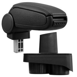 Accoudoir central pour Skoda Fabia 1 (Type 6Y) - avec compartiment - rembourr&eacute; - cuir-synth&eacute;tique -