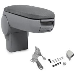 Accoudoir central pour Golf IV / Bora / New Beetle avec compartiment rembourr&eacute; textile gris 03_0000