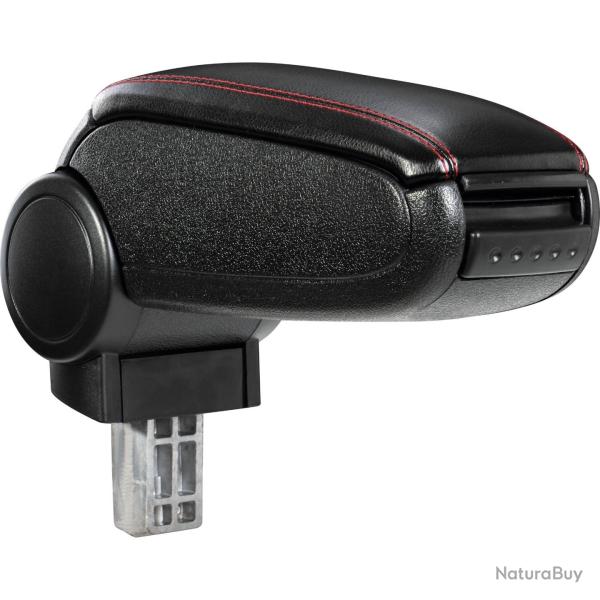 Accoudoir central pour Seat Ibiza Type 6J avec compartiment rembourr� cuir-synth�tique noir avec de
