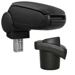 Accoudoir central pour Citroen C2 avec compartiment rembourr&eacute; textile noir 03_0000405