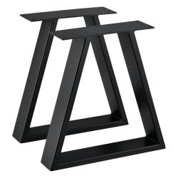 Set de 2 pieds de table m&eacute;tal 40 cm noir 03_0003650