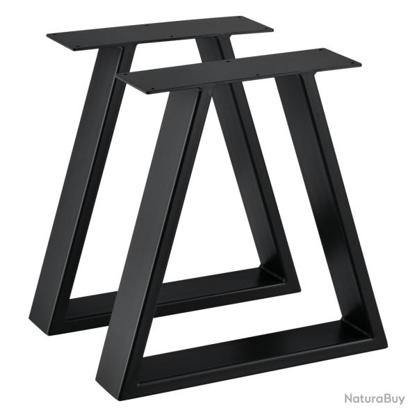 Set de 2 pieds de table m�tal 40 cm noir 03_0003650