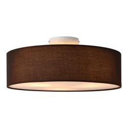 Plafonnier design lampe de plafond styl&eacute;e moderne 3 douille e27 plasitque textile organza diam&egrave;tre