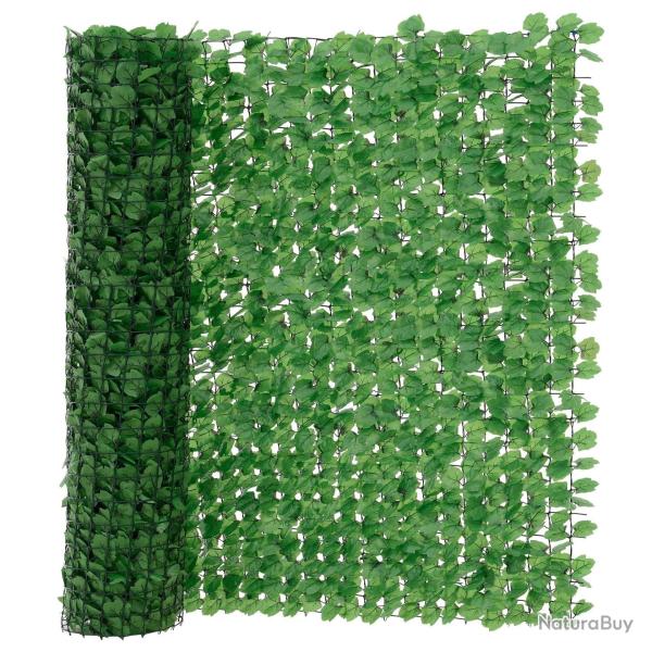 Cl�ture avec feuilles brise vue brise vente polyester plastique fil de fer 300 x 150 cm vert 03_000
