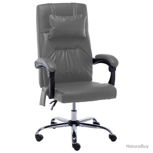 Chaise fauteuil si�ge de bureau informatique �tude de massage anthracite similicuir anthracite 02_0