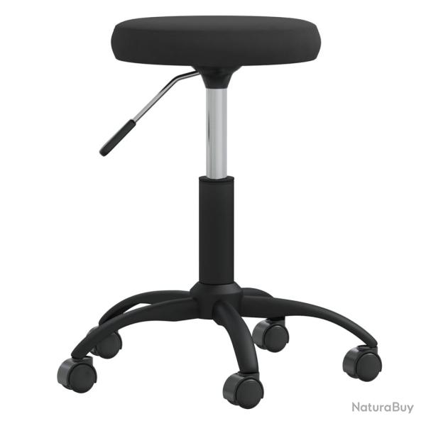 Chaise fauteuil si�ge pivotante de bureau informatique �tude velours noir 02_0024167