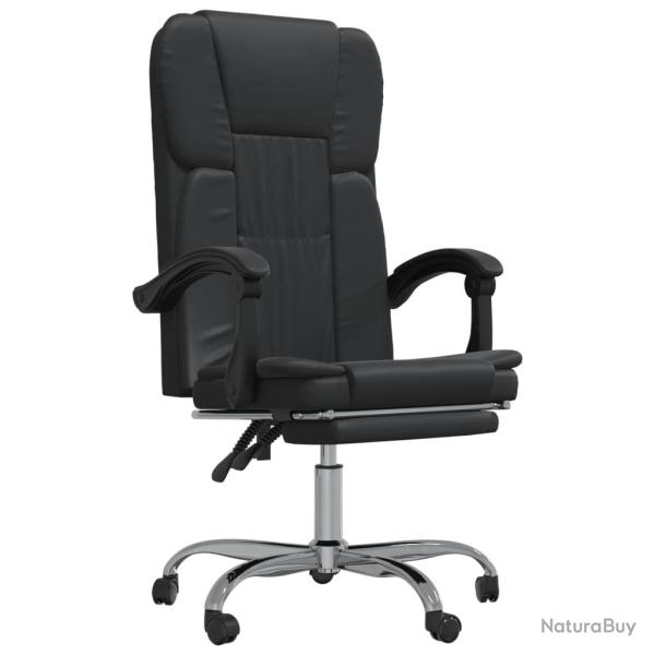 Chaise fauteuil si�ge pivotante de inclinable de bureau informatique �tude similicuir noir 02_00242