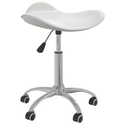 Chaise fauteuil si&egrave;ge de bureau informatique &eacute;tude similicuir blanc 02_0023987