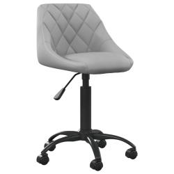 Chaise fauteuil si&egrave;ge de bureau informatique &eacute;tude clairvelours gris 02_0024024